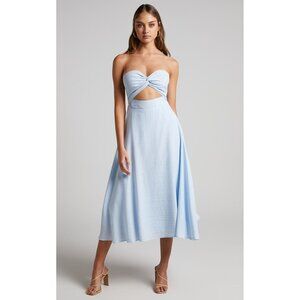 Showpo Light Blue Strapless Dress